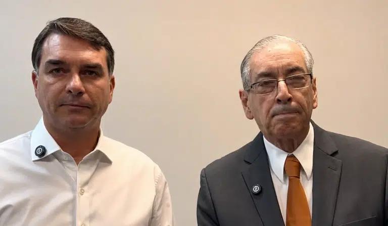 Flavio Bolsonaro e Eduardo Cunha