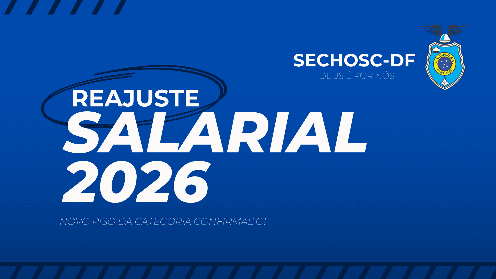 Card informando sobre reajuste salarial